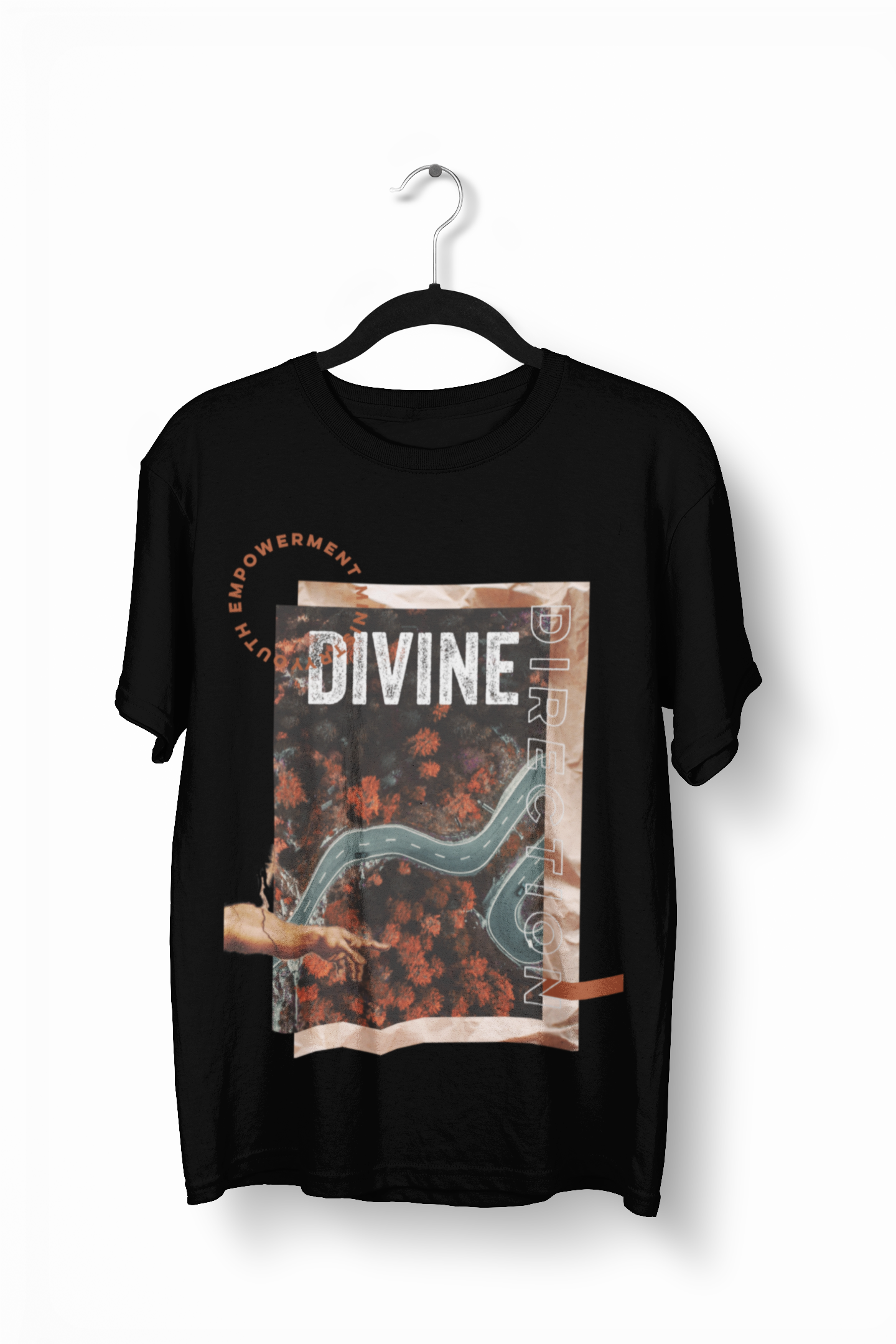 Black YEM Divine Direction Tee Shirt 
