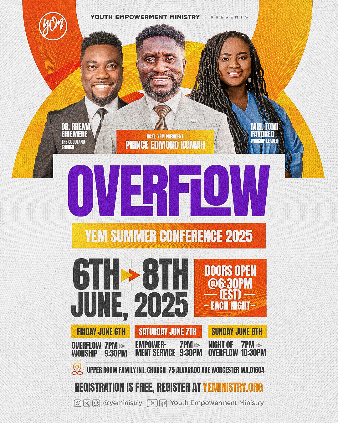 YEM Overflow Conference '25 Main Flyer